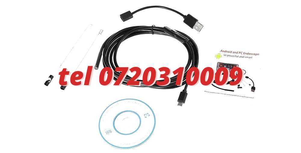 2 M Camera Endoscop boroscop 6 Led Inspectii Tehniceinstalatii