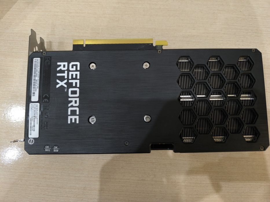 RTX 3060 Palit 12GB — 2 вентилятора, оригинальная пломба
