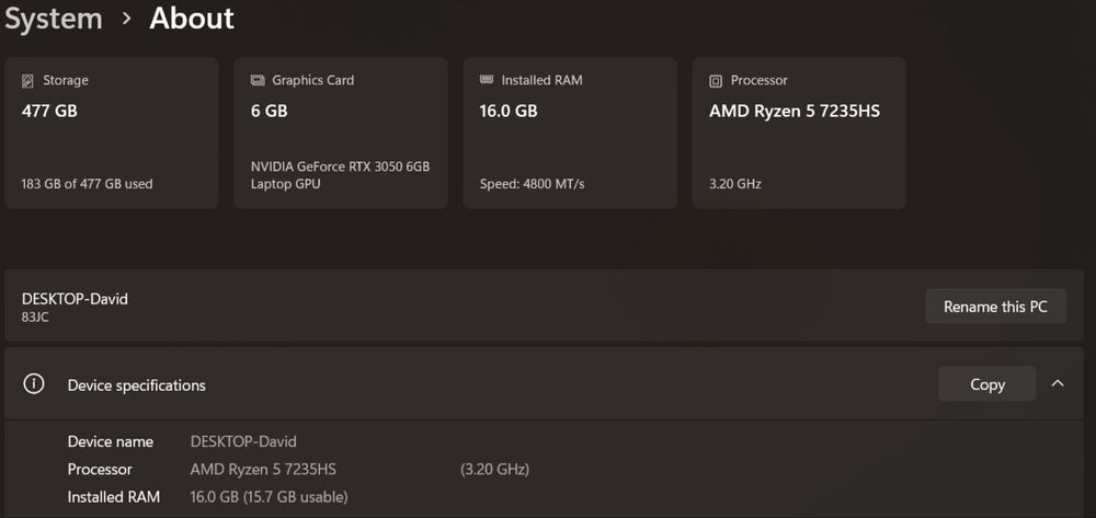 Laptop Gaming Lenovo LOQ 15 ARP9