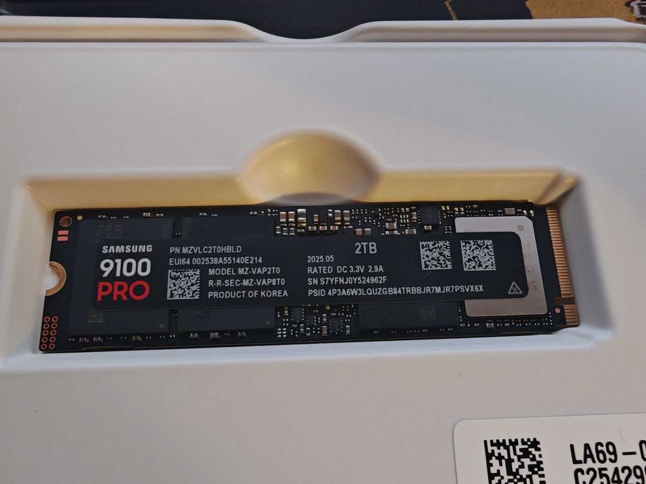SSD 2TB, Samsung 9100 Pro, NVMe, M.2 GEN 5