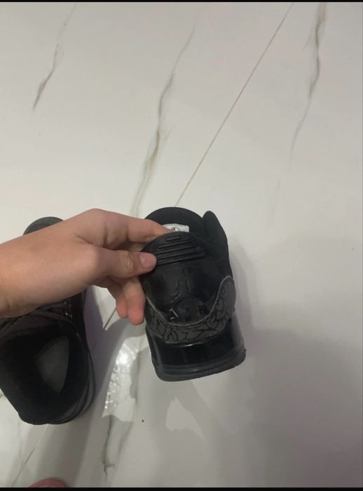 Papuci jordan 3 black cat