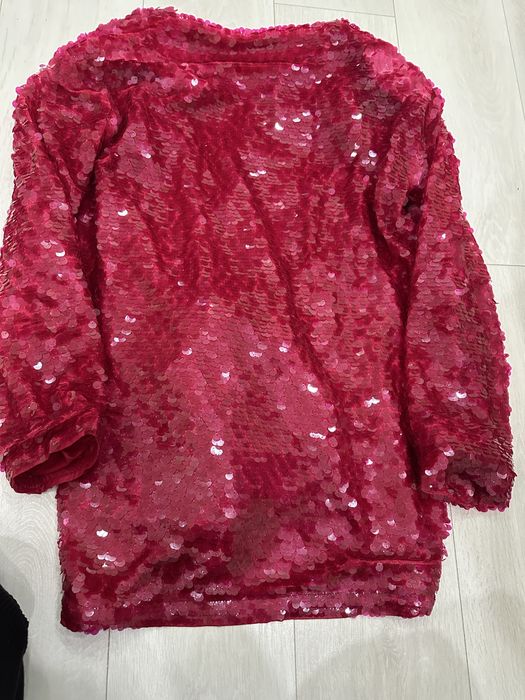 Rochie seara rosie paiete