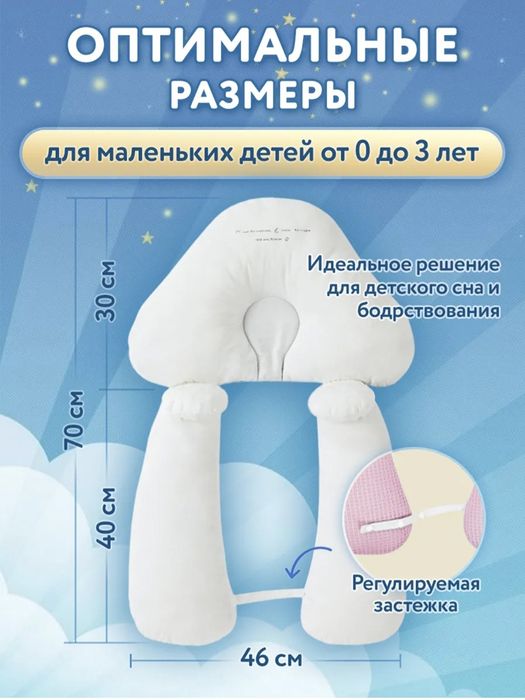 Подушка для новорождённых, подушка позиционирование для детей.