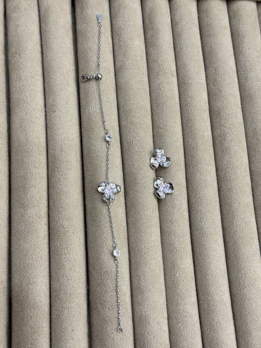 Набор серьги и браслет