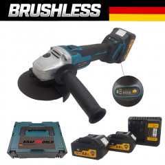 Акумулаторен Ъглошлайф KRAFT 36V с 2 батерии зарядно и куфар