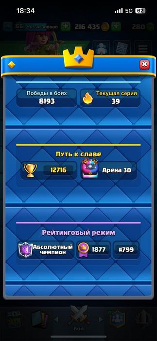 Продаеться аккаунт Clah royal