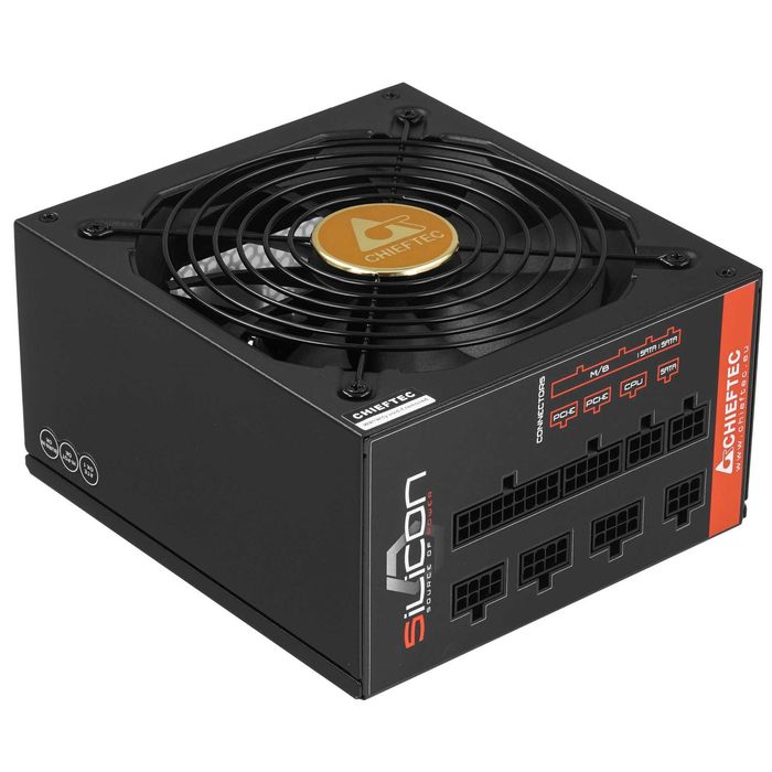 CHIEFTEC Silicon 650Wt 80Plus Bronze/ модульный, 24pin\PCI-E 6+2PIN(x2