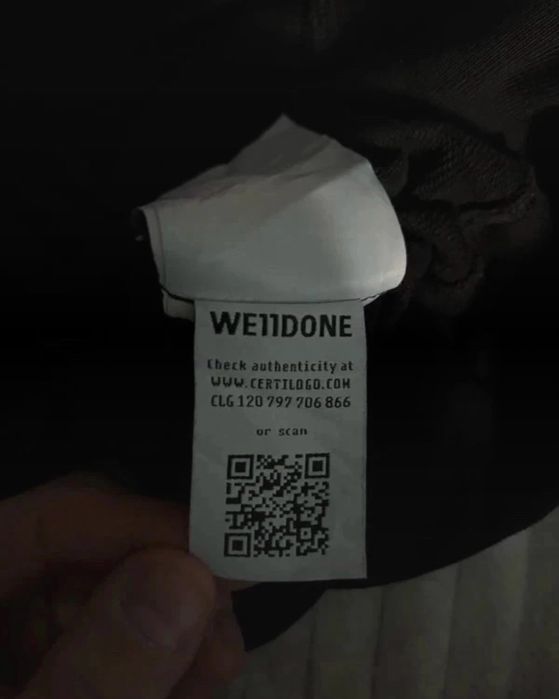 WE11DONE HOODIE (Hanorac) M marime