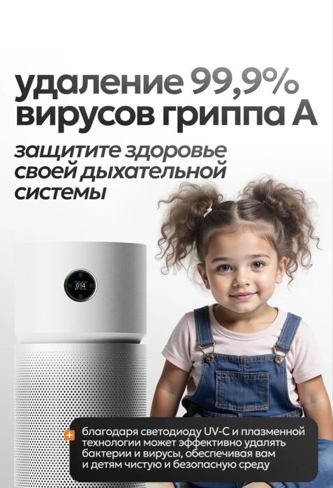 Очиститель. Xiaomi Elite 125 квадрат глобалная Havo tozalagich•