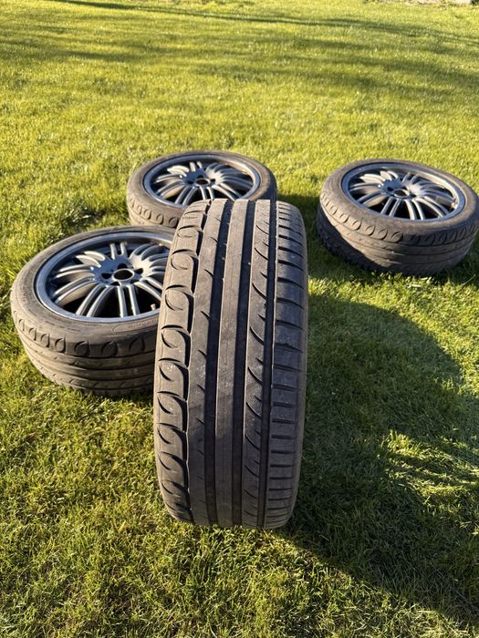 Jante aliaj R17 5x100 + anvelope vară 225/45 R17 (aproape noi) – 7.5J ET45
