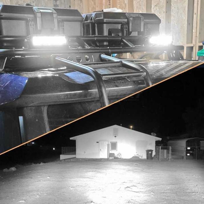 9D 27 СМ 120W Off-Road LED BAR с лупи Hi/Lo Къси и Дълги Светлини