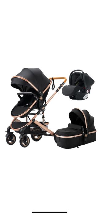 Carucior pentru copii, Yazoco,  530 GP,  3in1 de lux, cadru aluminiu