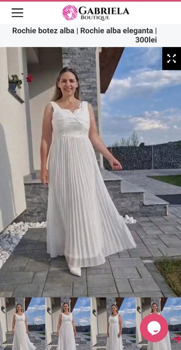 Rochie eleganta alba