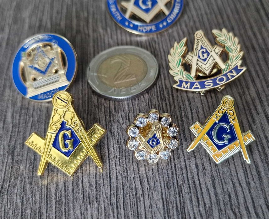 Значки монети Масони ръкавели токени щипка за пари и други
