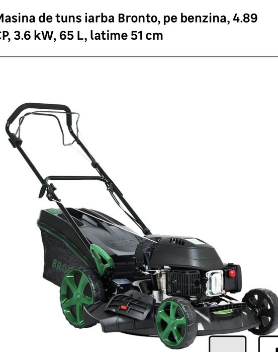 Masina tuns iarba Bronto , cu tractiune spate