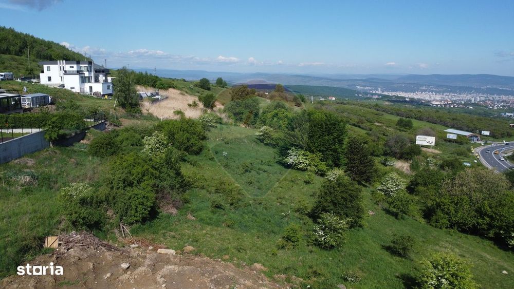 Teren 2685 mp cu panoramă Feleacu. Proiect rezidențial