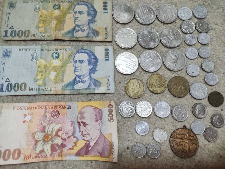 Colectie monezi bancnote vechi antichitati vintage