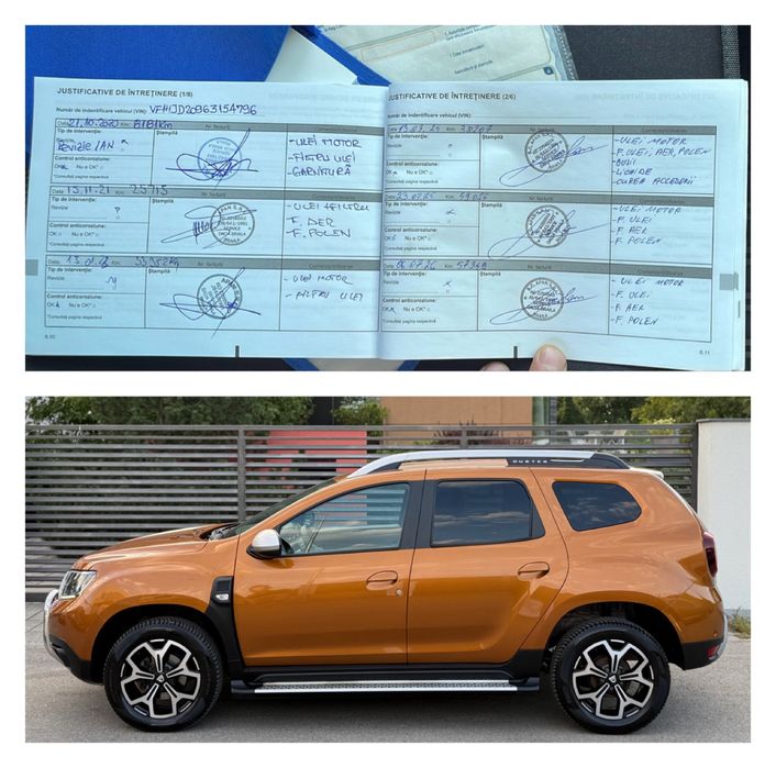 Dacia Duster 1.3 Benzina 150 Cp Model full PRESTIGE 6+1 Viteze Orange 59.000km