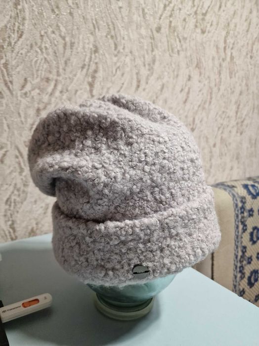 красивая тёплая шапка конверт