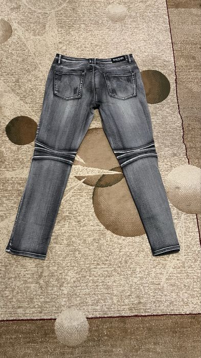 Blugi skinny Balmain Biker - gri - 36