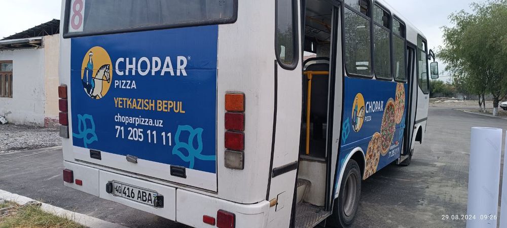 Samarqandda avtobuslarda reklama joylashtirish // tashqi reklama