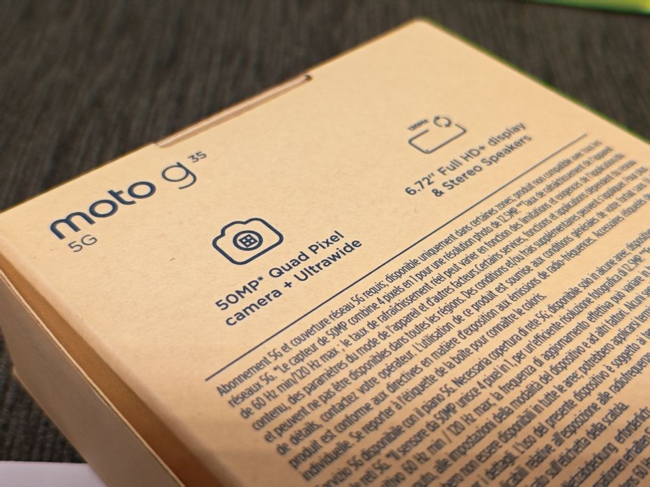 ЗАПЕЧАТАН 256GB Motorola g35 4GB 5G Yettel Гаранция 2029г. Black Черен