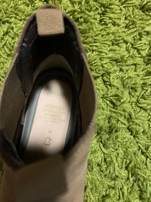 Botine piele intoarsa Geox