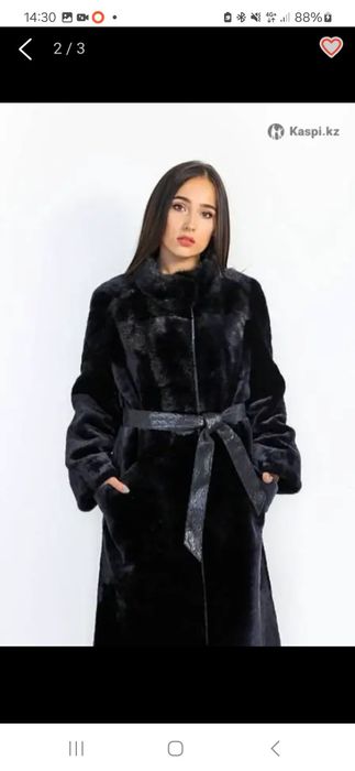 Шуба Мутон+Норка классика 48 размер