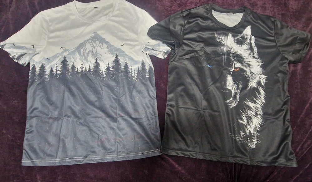 Tricou cu imprimeu munte