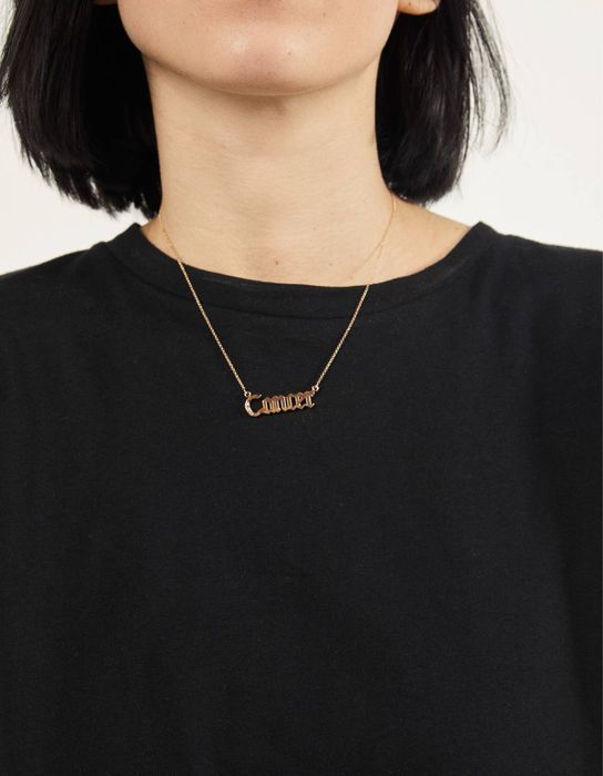 Cancer зодиакално колие с надпис рак Zara