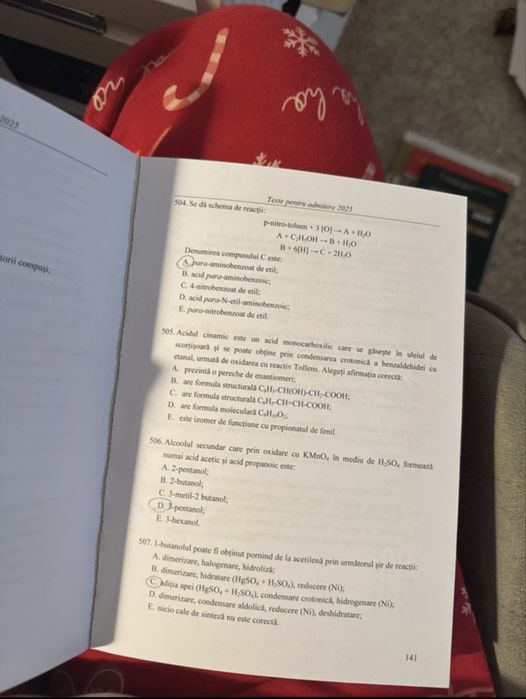 Carte teste chimie UMF Iasi