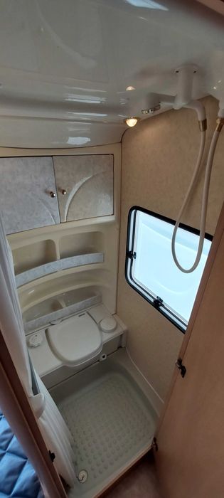 Rulota HOBBY 440 cu pat matrimonial ,dus ,garantie-avem 12 rulote in stoc vanzare pe baza de factura