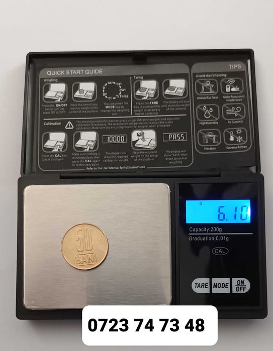 Cantar aur mini cantar bijuterii NOU