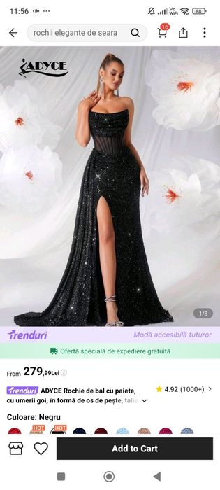 Rochie neagră mărimea L