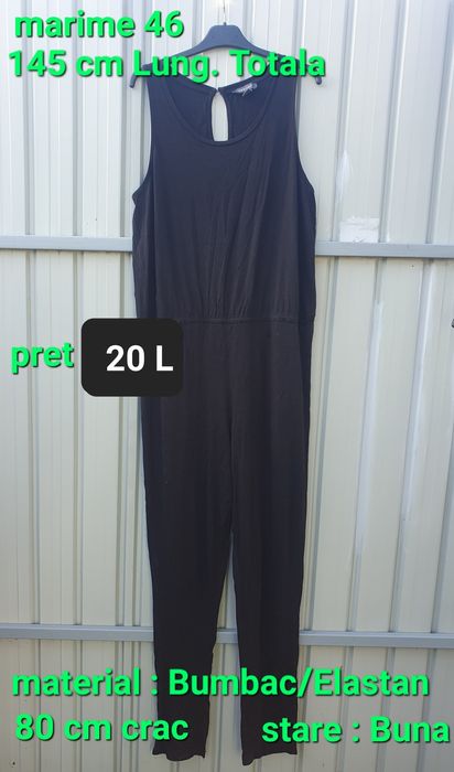 Salopeta dama negru XL