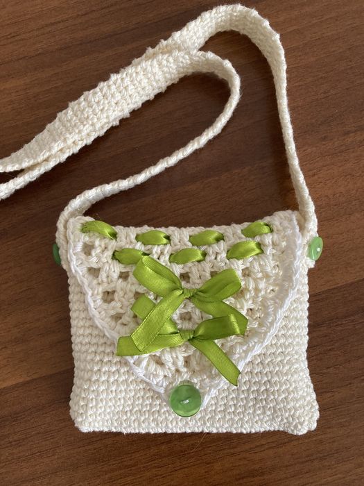 Детские вязаные сумочки