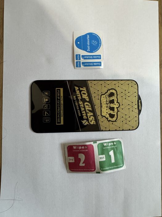 Folie sticla securizata iPhone – 10 lei | Montaj disponibil +8 lei | Set complet inclus