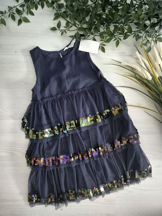 Rochie paiete bleumarin, 5 ani