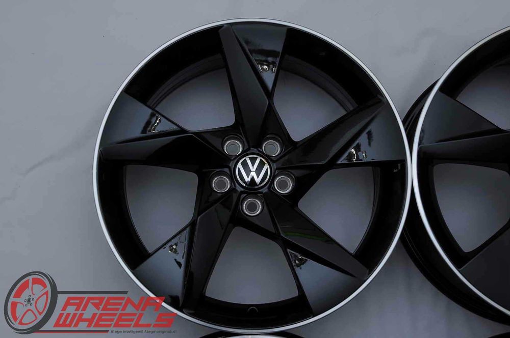Jante Noi 17 inch Originale VW Taigo T-Cross R17 5x100 Negru