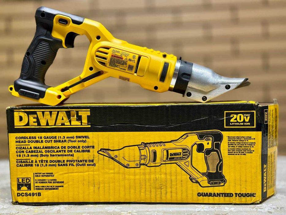 Ножницы по металлу DeWALT DCS491, новые, оригинал, made in Mexico