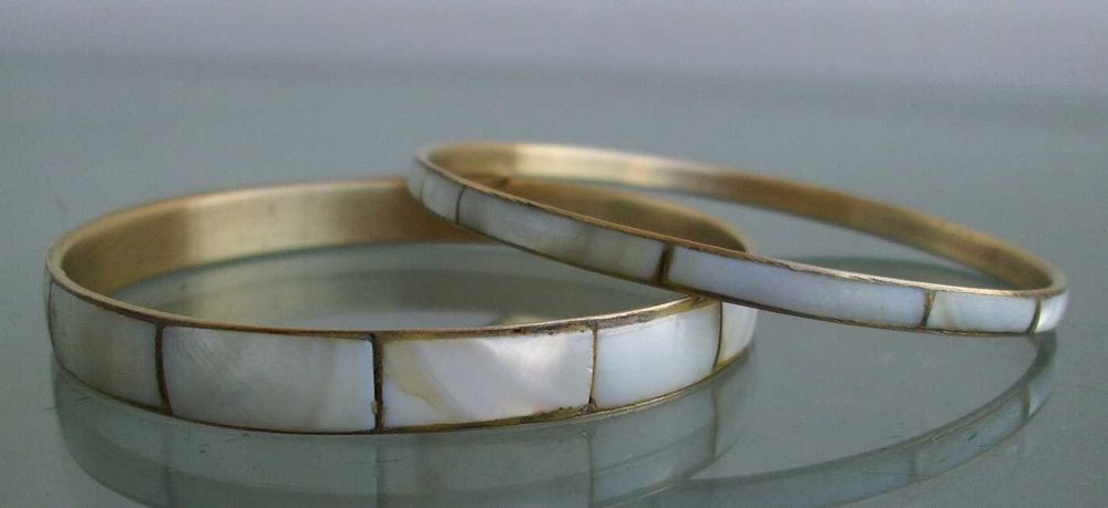 Гривни месинг и седеф