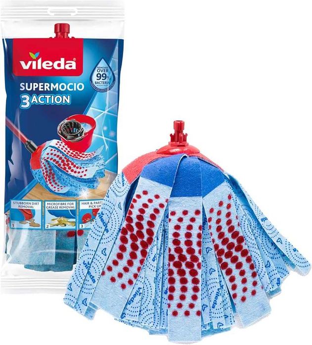 Парцал резерва VILEDA за моп Vileda Super Mocio 1бр внос ИТАЛИЯ гр ...