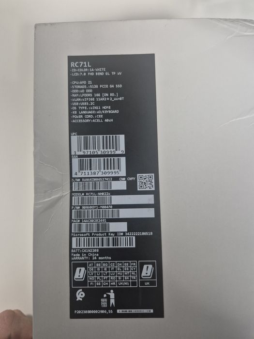 Rog ally z1 Rc71L