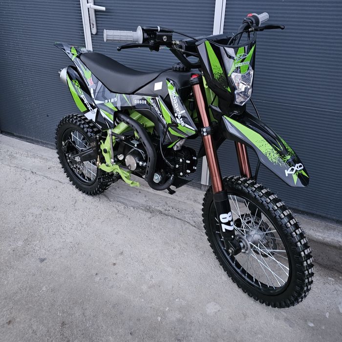 KXD 125cc hurricane Green Motocicleta Motocross Cross