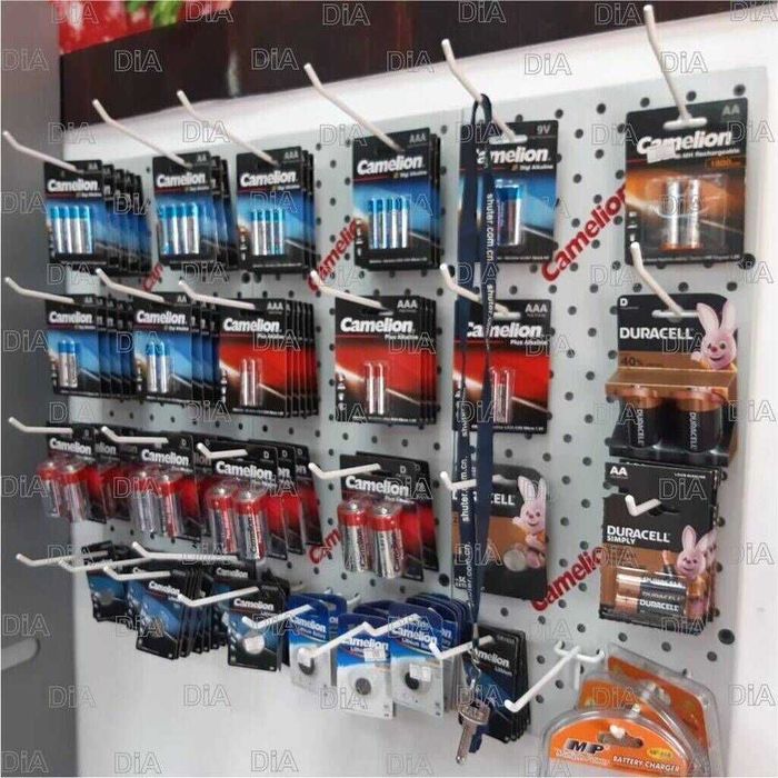 Teshilgan panel, перфопанель, do'konda ilgaklar uchun panel