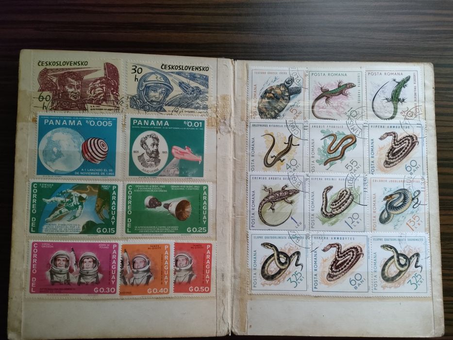Vand Clasor cu timbre vechi, de colectie