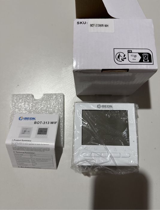 Termostat Beok TDR89W-Wifi-WP centrala,boiler,pardoseala,incalzire gaz