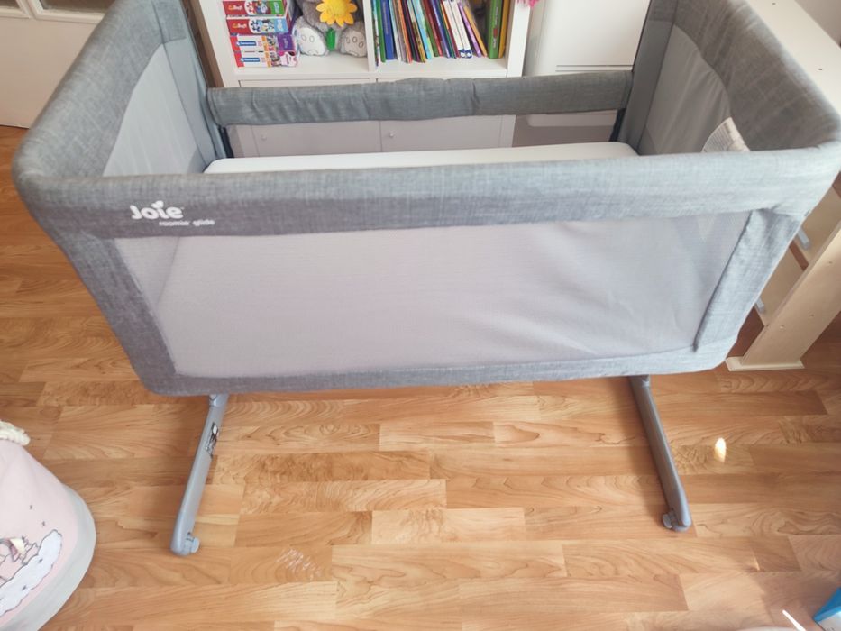 Бебешка кошара Joie Roomie Glide, Foggy  Gray