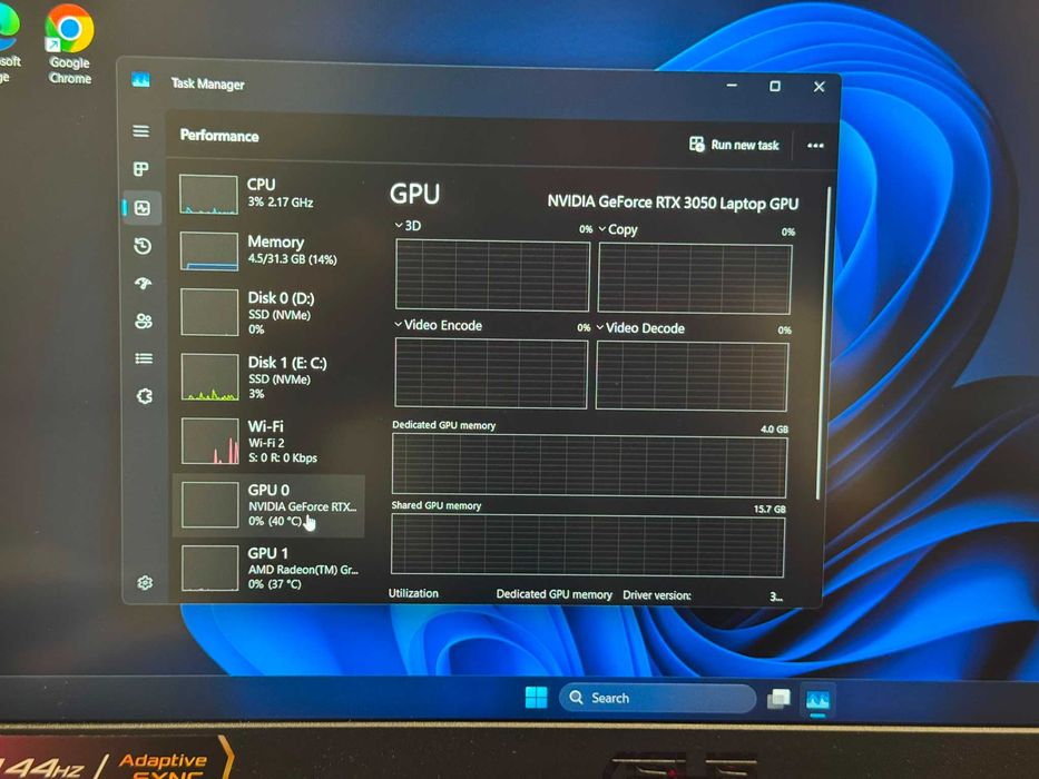 Hope Aamanet P2 - ASUS TUF A15 AMD RYZEN 5 7535HS /  32GB RAM / GEFORCE RTX 3050