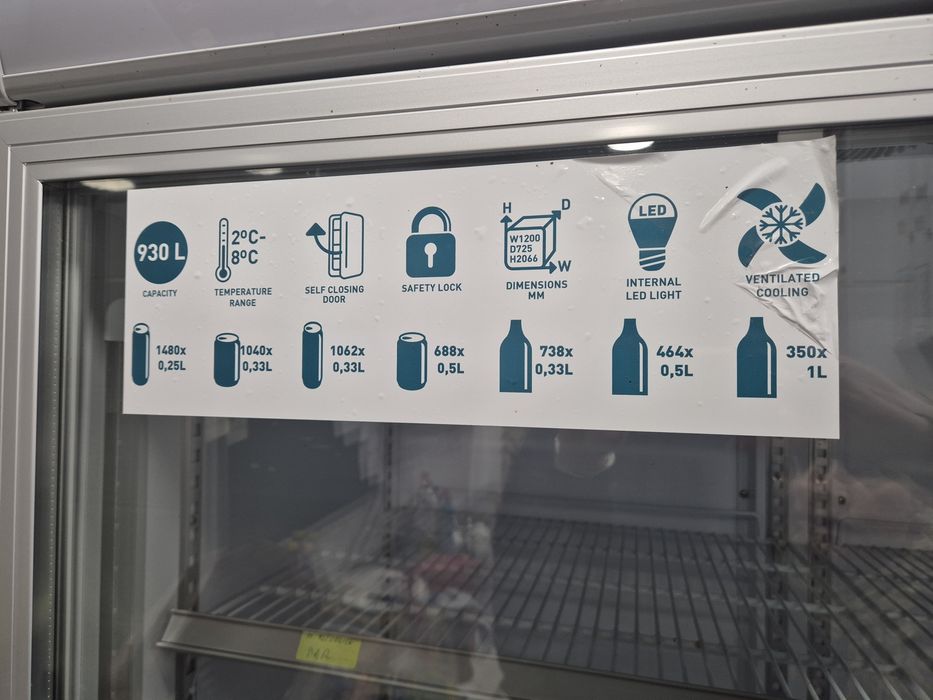 Vitrina dubla Metro profesional